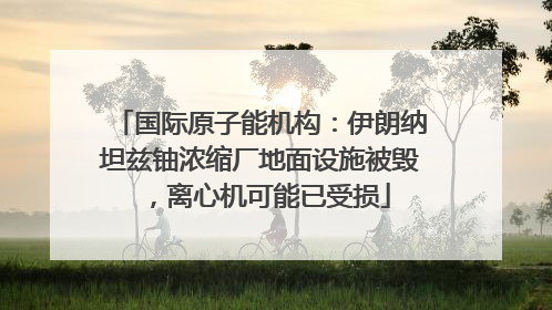 国际原子能机构：伊朗纳坦兹铀浓缩厂地面设施被毁，离心机可能已受损
