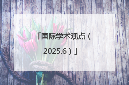 国际学术观点（2025.6）