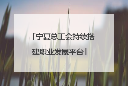 宁夏总工会持续搭建职业发展平台