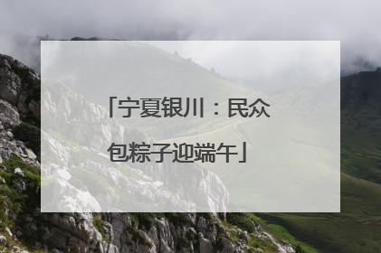 宁夏银川：民众包粽子迎端午