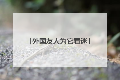 外国友人为它着迷