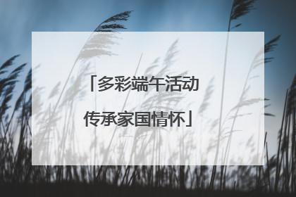 多彩端午活动 传承家国情怀