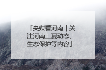 央媒看河南｜关注河南三夏动态、生态保护等内容