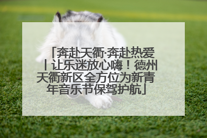 奔赴天衢·奔赴热爱丨让乐迷放心嗨！德州天衢新区全方位为新青年音乐节保驾护航