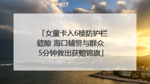 女童卡入6楼防护栏缝隙 海口辅警与群众5分钟救出获赠锦旗