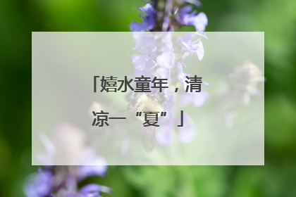 嬉水童年，清凉一“夏”