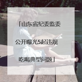 山东省纪委监委公开曝光5起违规吃喝典型问题