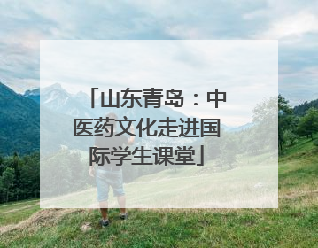 山东青岛：中医药文化走进国际学生课堂