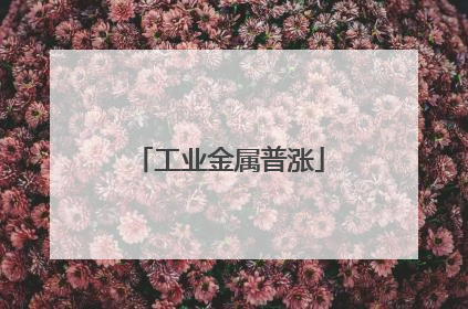 工业金属普涨