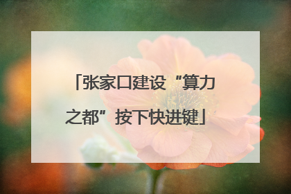 张家口建设“算力之都”按下快进键