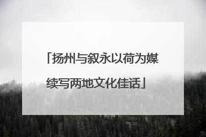 扬州与叙永以荷为媒续写两地文化佳话