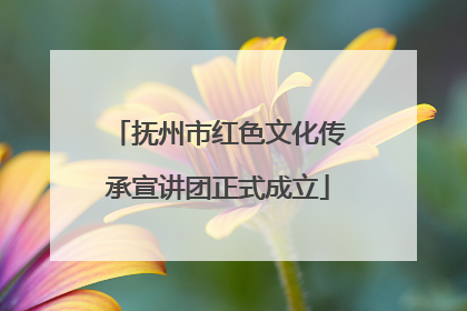 抚州市红色文化传承宣讲团正式成立