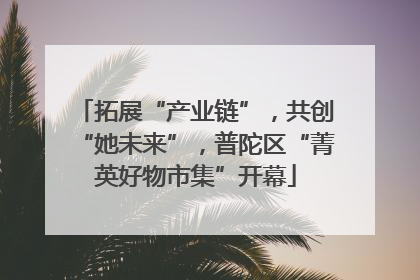 拓展“产业链”，共创“她未来”，普陀区“菁英好物市集”开幕