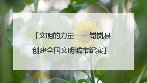 文明的力量——岢岚县创建全国文明城市纪实