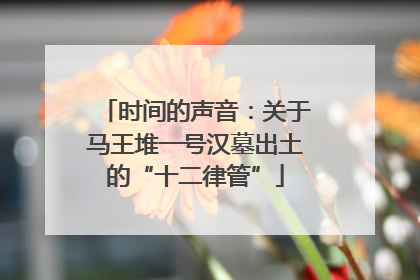 时间的声音：关于马王堆一号汉墓出土的“十二律管”
