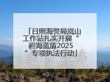 日照海警局岚山工作站扎实开展“碧海蓝盾2025”专项执法行动