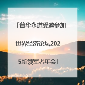 普华永道受邀参加世界经济论坛2025新领军者年会