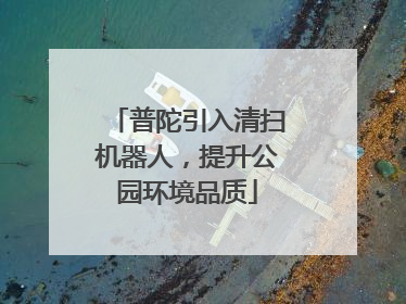 普陀引入清扫机器人，提升公园环境品质