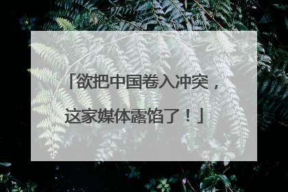欲把中国卷入冲突，这家媒体露馅了！