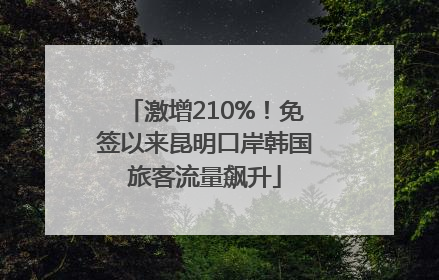 激增210%！免签以来昆明口岸韩国旅客流量飙升