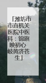 潍坊市市直机关医院中医科：锦旗映初心 岐黄济苍生