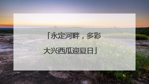 永定河畔，多彩大兴西瓜迎夏日