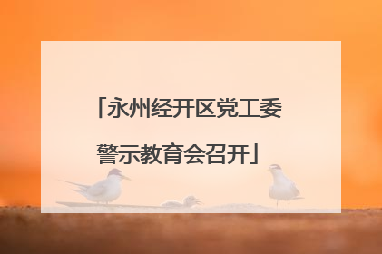 永州经开区党工委警示教育会召开