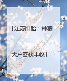 江苏盱眙：种粮大户喜获丰收