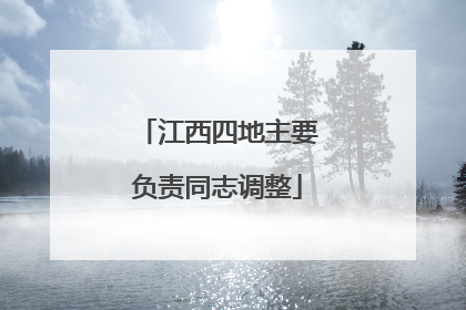 江西四地主要负责同志调整