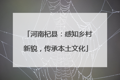 河南杞县：感知乡村新貌，传承本土文化