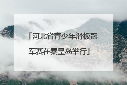 河北省青少年滑板冠军赛在秦皇岛举行