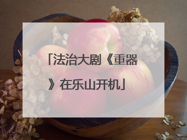 法治大剧《重器》在乐山开机