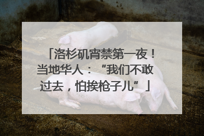 洛杉矶宵禁第一夜！当地华人：“我们不敢过去，怕挨枪子儿”