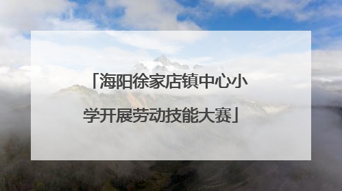 海阳徐家店镇中心小学开展劳动技能大赛