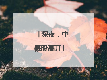 深夜，中概股高开