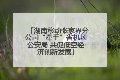 湖南移动张家界分公司“牵手”省机场公安局 共促低空经济创新发展