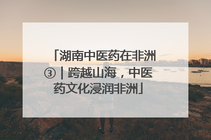 湖南中医药在非洲③｜跨越山海，中医药文化浸润非洲
