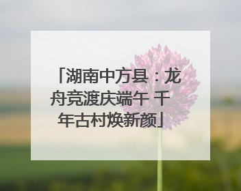 湖南中方县：龙舟竞渡庆端午 千年古村焕新颜