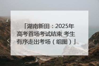 湖南新田：2025年高考首场考试结束 考生有序走出考场（组图）