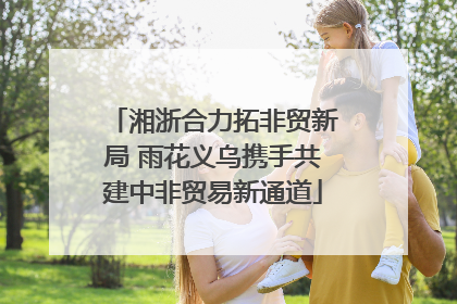 湘浙合力拓非贸新局 雨花义乌携手共建中非贸易新通道