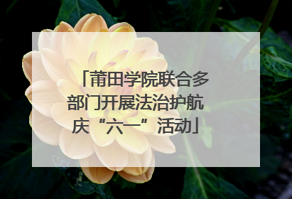 莆田学院联合多部门开展法治护航庆“六一”活动