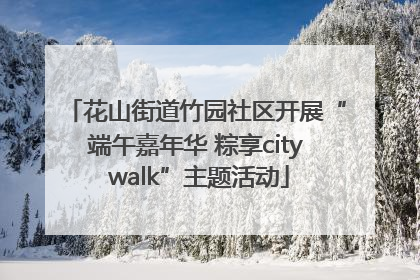 花山街道竹园社区开展“端午嘉年华 粽享city walk”主题活动