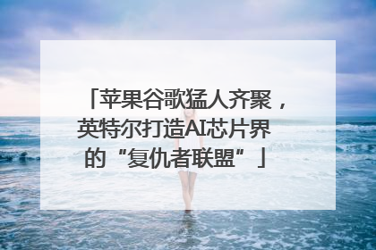 苹果谷歌猛人齐聚，英特尔打造AI芯片界的“复仇者联盟”
