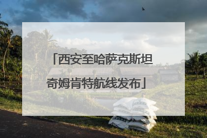 西安至哈萨克斯坦奇姆肯特航线发布