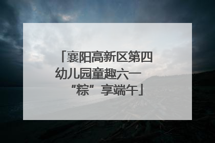 襄阳高新区第四幼儿园童趣六一 “粽”享端午