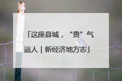 这座县城，“贵”气逼人｜新经济地方志