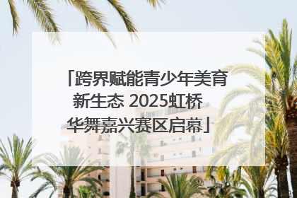 跨界赋能青少年美育新生态 2025虹桥华舞嘉兴赛区启幕