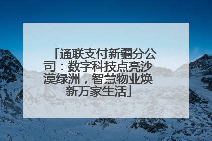 通联支付新疆分公司：数字科技点亮沙漠绿洲，智慧物业焕新万家生活