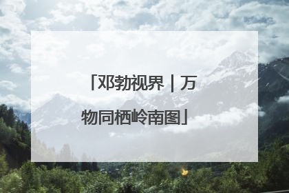 邓勃视界｜万物同栖岭南图