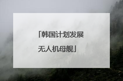 韩国计划发展无人机母舰